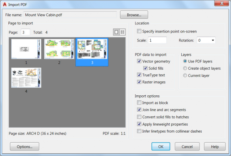 AutoCAD 2017 -PDF Support