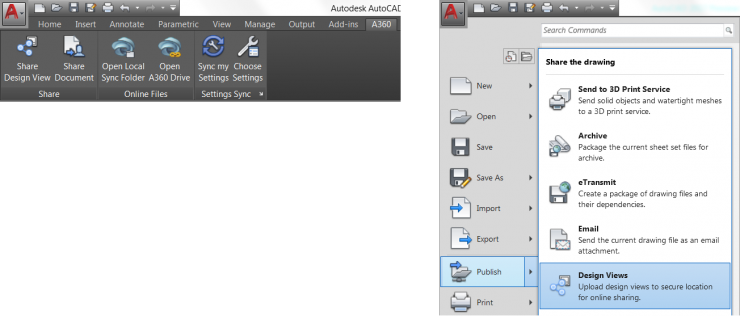 AutoCAD 2017 - Share Design View