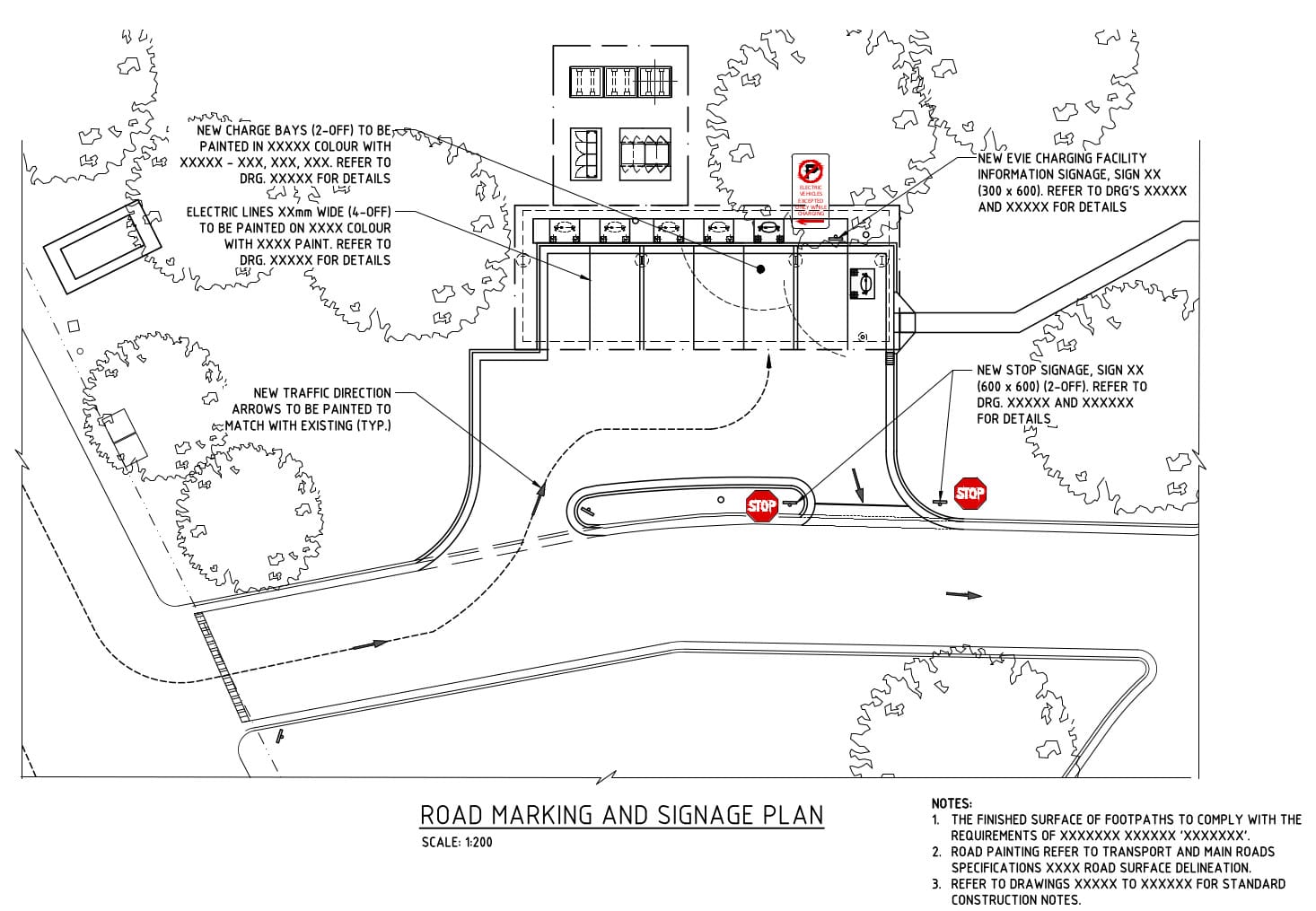 EV Charging Station Drafting Services Cadonia